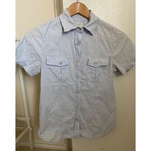 rag & bone short sleeve button down shirt sz 4